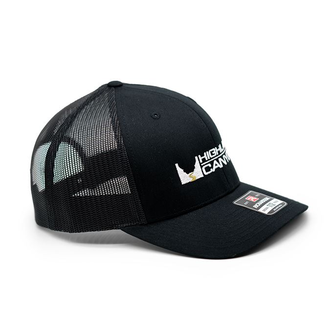 Highland Canyon Logo Hat - Black/Black