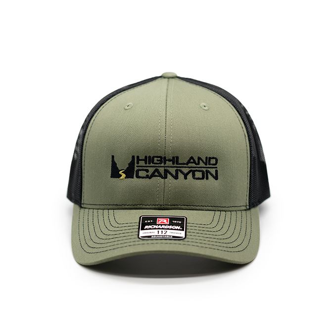 Highland Canyon Logo Hat - Loden/Black